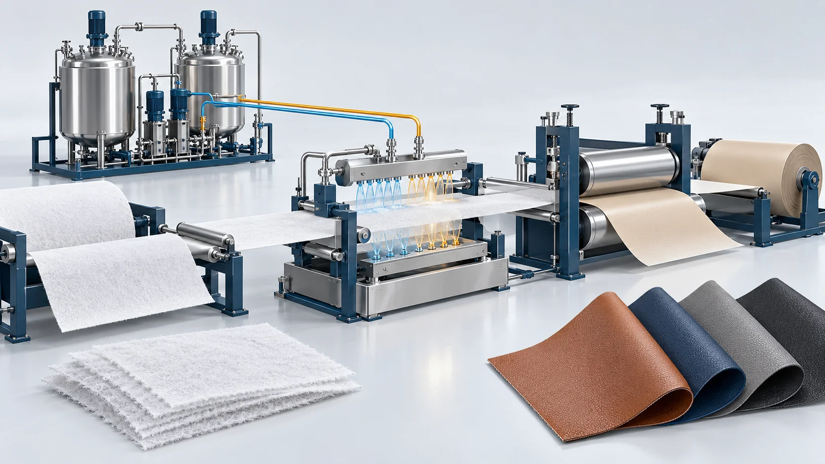 Solvent-Free Microfiber Suede Solution Banner background