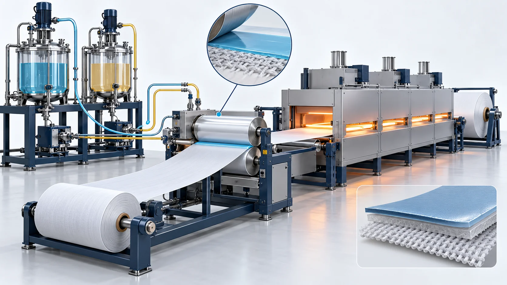 Precision Reaction Coating for 100% Solids Solvent-Free Leather