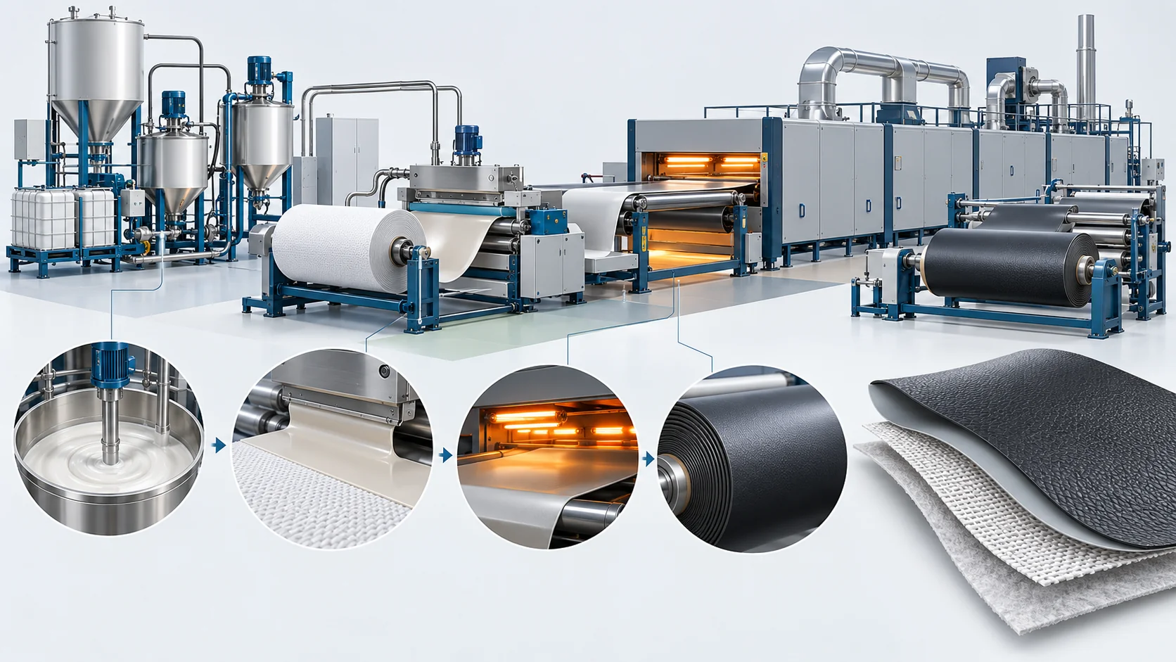 Synthetic Leather Manufacturing Turnkey Plant