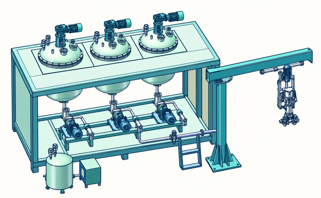 Concept illustration: TPU Material Preparation System Project