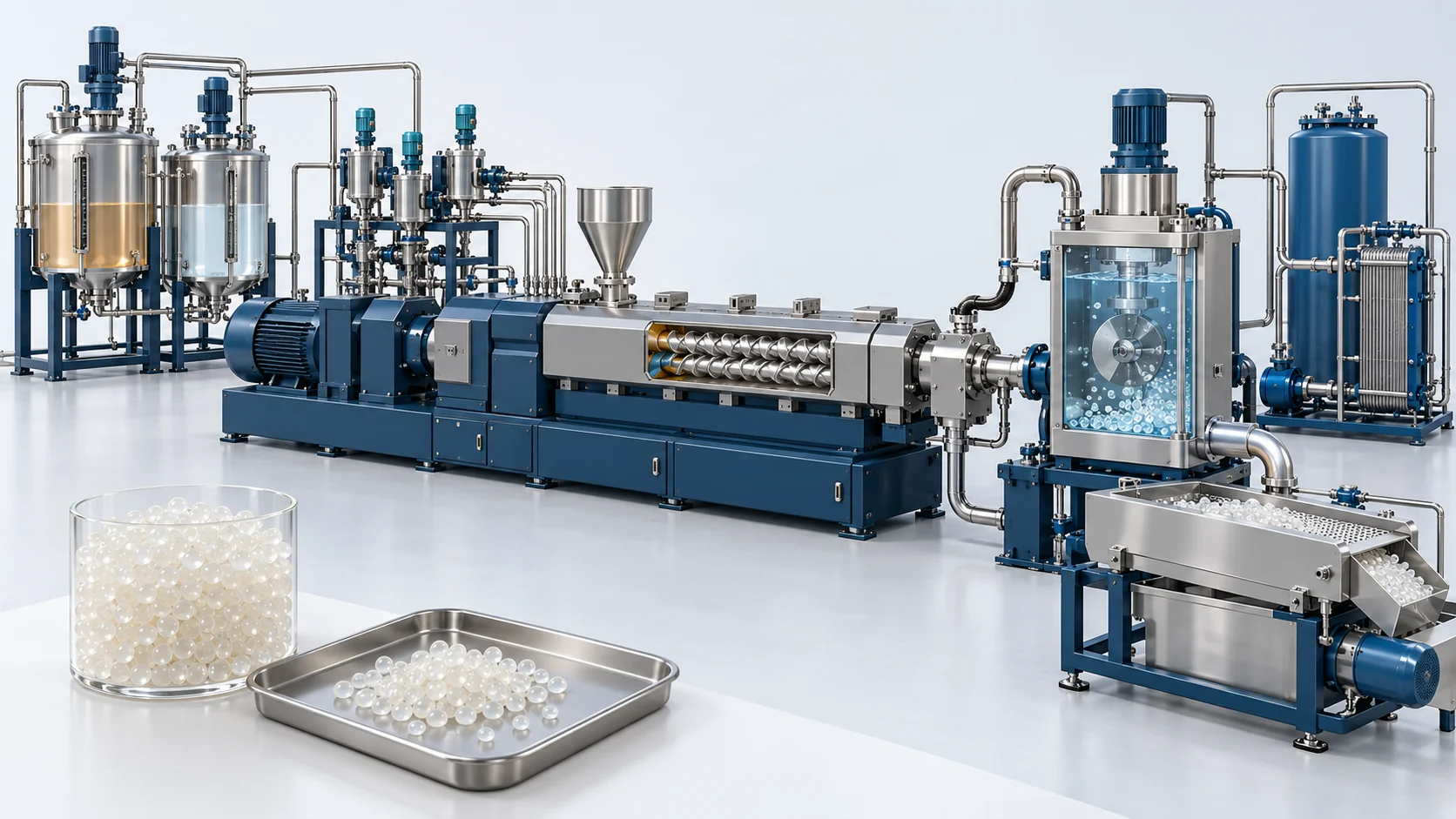 TPU Reactive Extrusion Pelletizing Solution Banner background