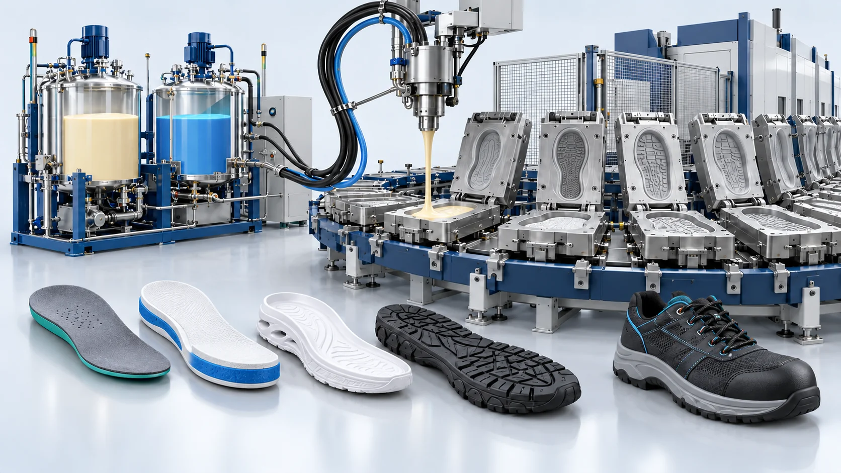 PU Footwear Manufacturing Turnkey Plant