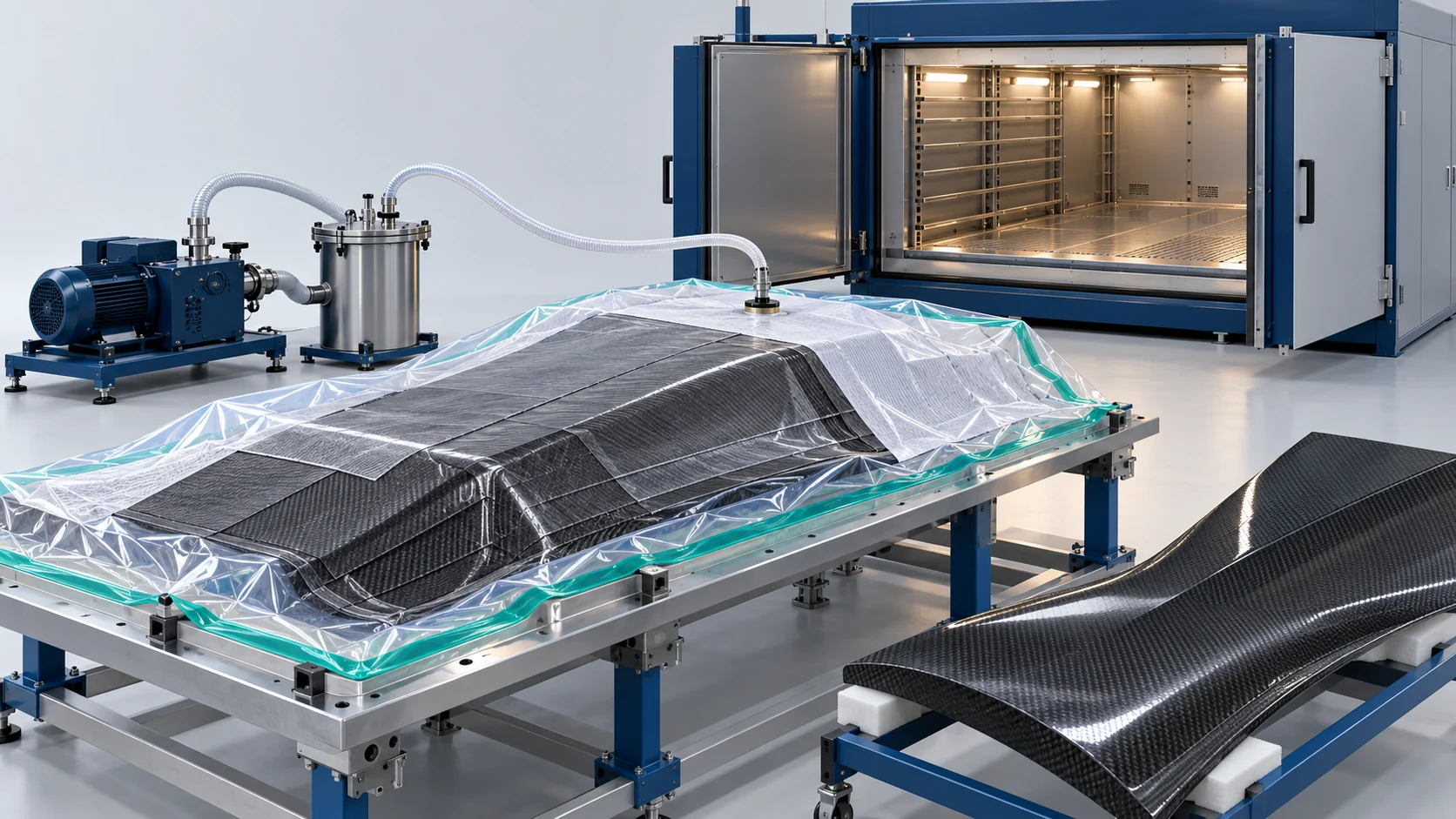 Vacuum Bag Only Prepreg Production Solution Banner background
