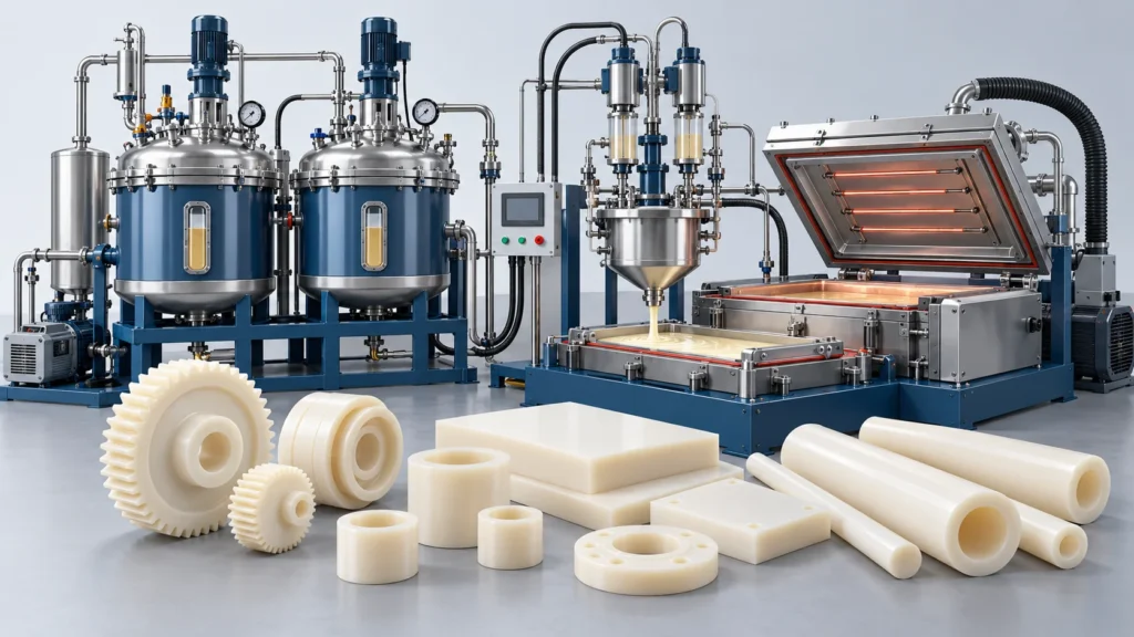 Vacuum MC Nylon Casting Machine | Engineering Parts