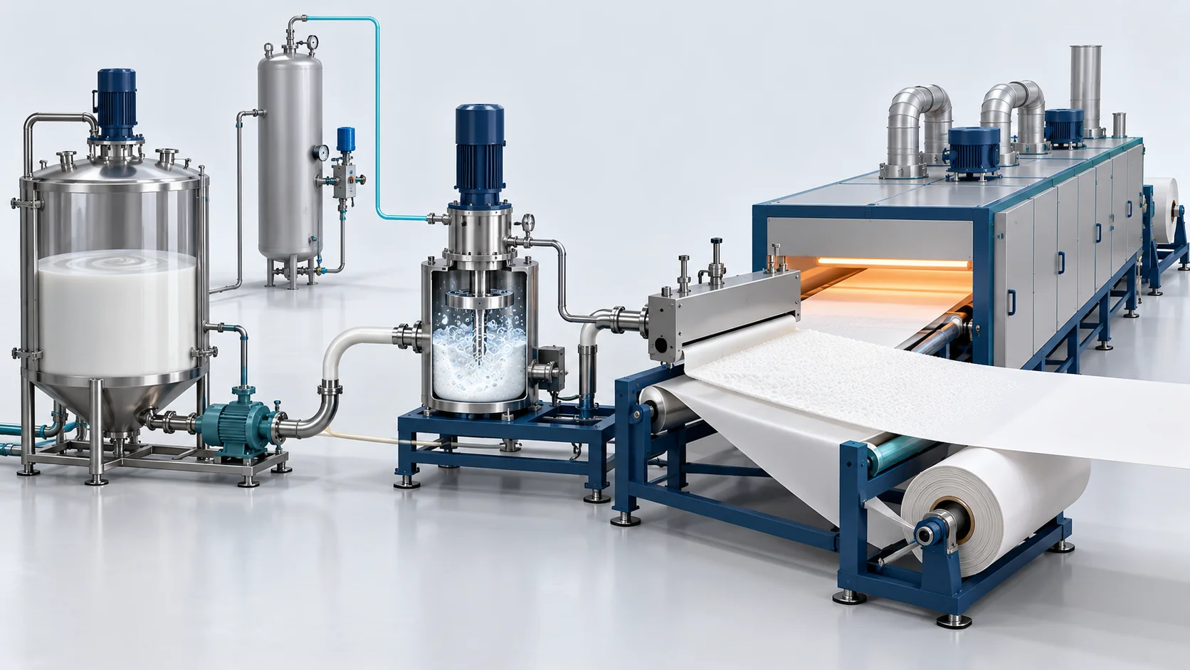 Water-Borne PU Mechanical Foaming Solution Banner background