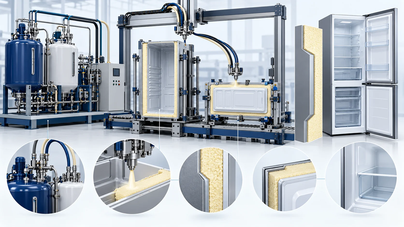 Refrigerator and Freezer PU Foaming Turnkey Plant