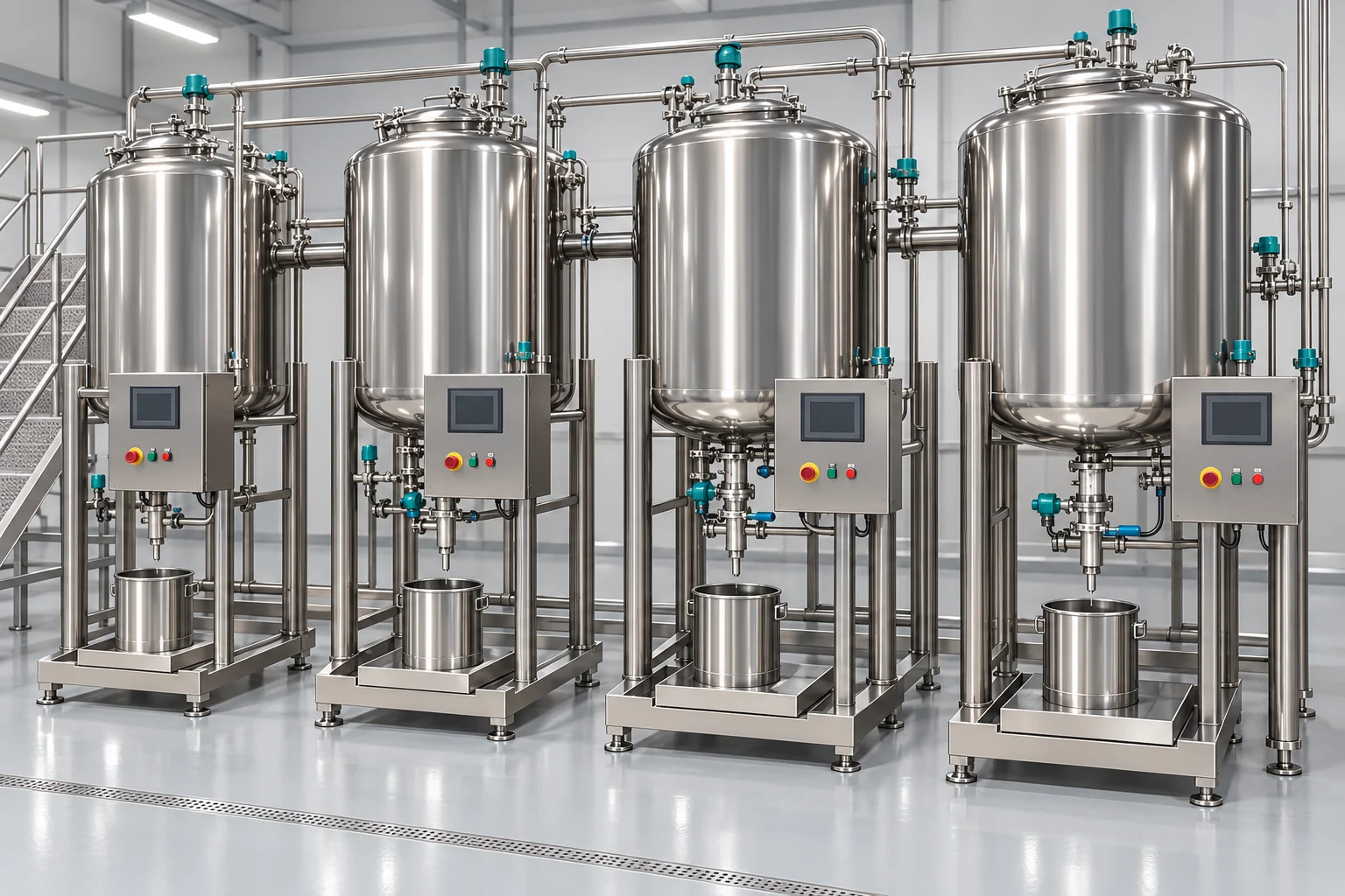 Liquid Ingredient Batching and Filling Solution Banner background