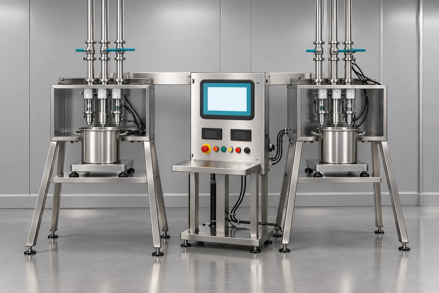 Semi-Automatic Liquid Ingredient Batching Solution Banner background